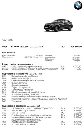 BMW X6 cena 189000 przebieg: 122600, rok produkcji 2016 z Białystok małe 277